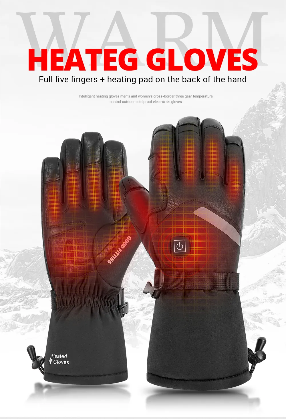 Ski Gloves Heated Motorcycle Gloves Usb Dropship Electric Heated