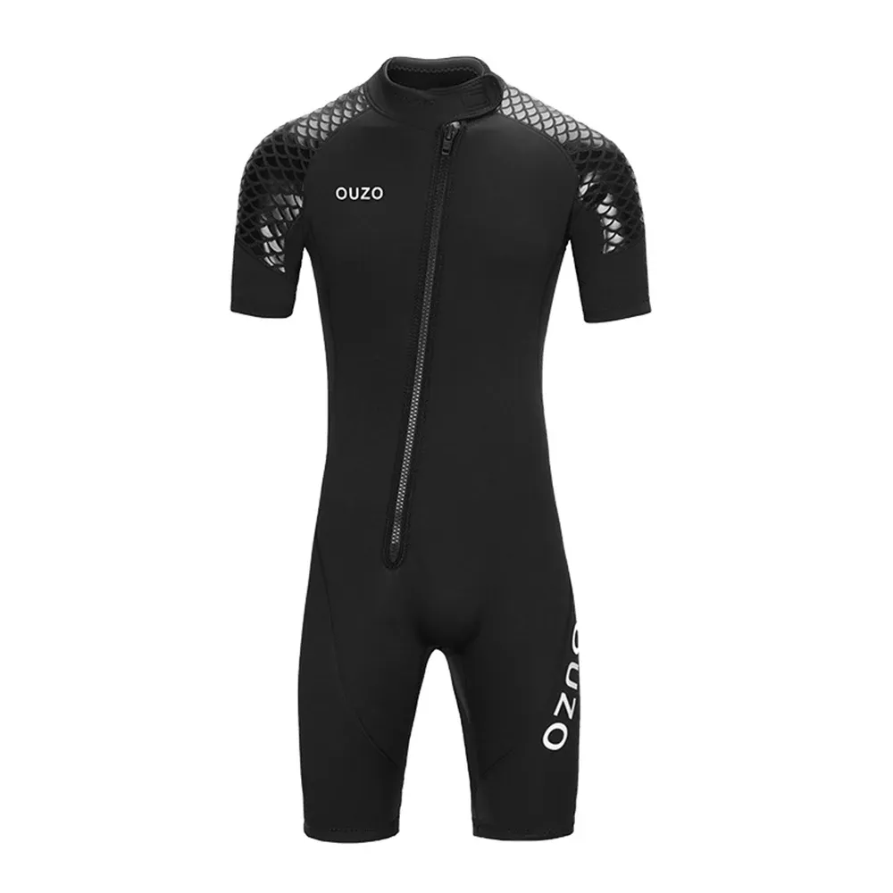 Shorts heren 3 mm neopreen wetsuit uit één stuk shortsleeve short shorts voor zipper verdikt warm en koud bewijs snorkelen surfen wetsuit