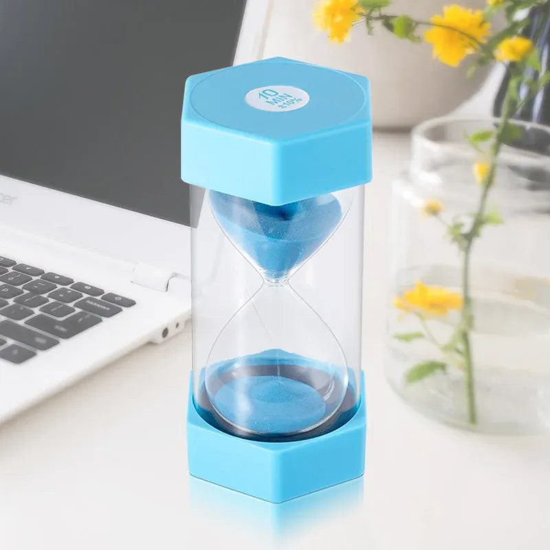 Hexagonal Hourglass Sand Clock for Kids Drop Resistance Kitchen Timer Home Decor Game Toys Gift 10 Minutes 15 Minutes 30 Minutes