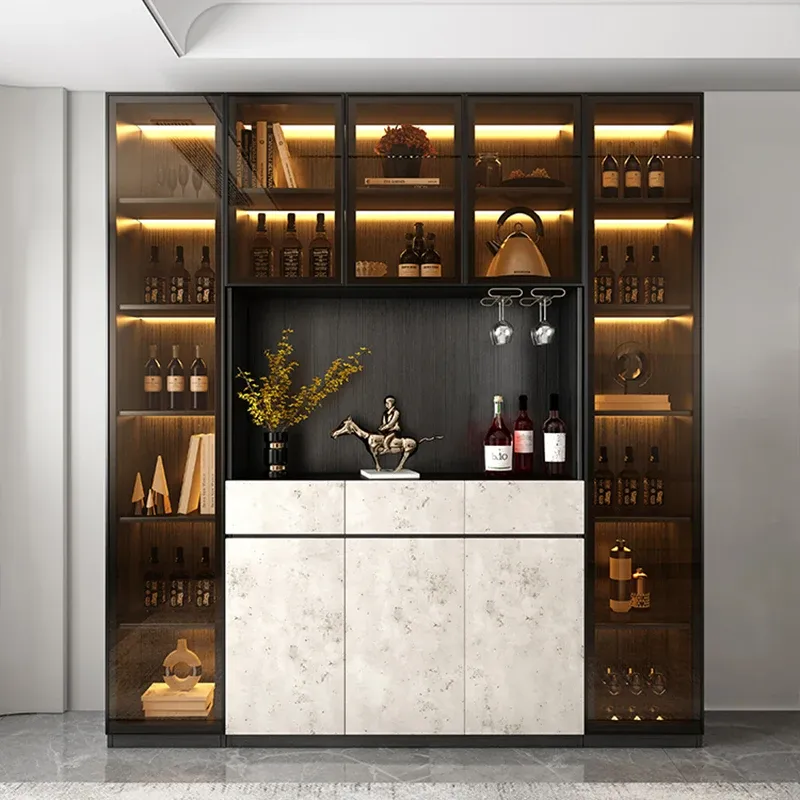 Modern Living Room Wine Cabinet Display Equipments Noble Design