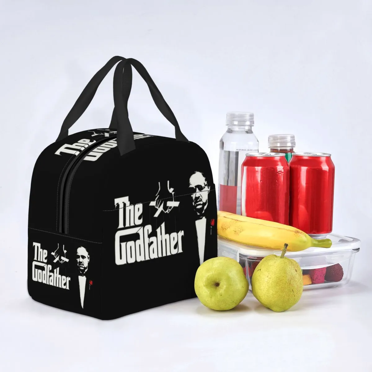 The Godfather Isolated Lunch Bag For Women Kids Gangster Movie Reusable Cooler Thermal Lunch Box Picnic Food Container Bags