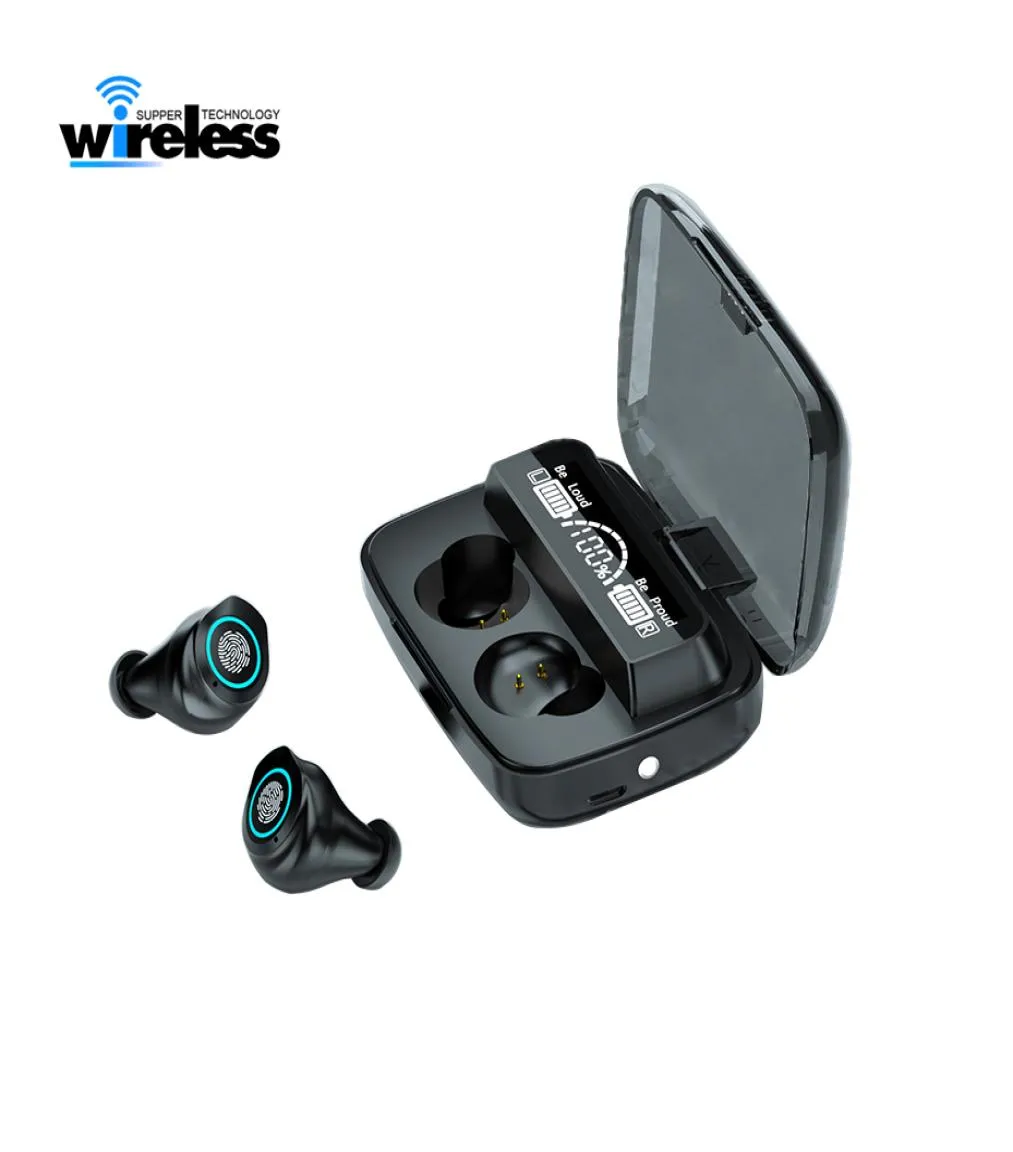 Écouteurs Bluetooth TWS M17 Bluetooth Cilon Wireless Sport Sport Sport Wireless Touchez les écouteurs de casque Watyer avec Microphone 21619232