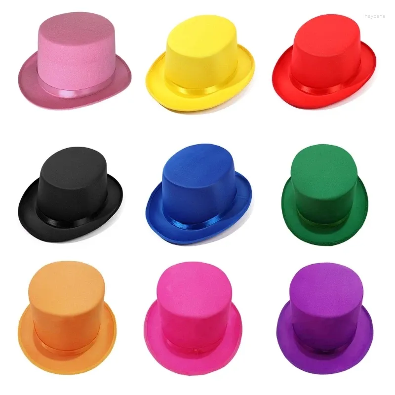 Beret Magicians Dżentelmen Hat Outdoor Flat Top Fedoras for Teens Carnivals Party