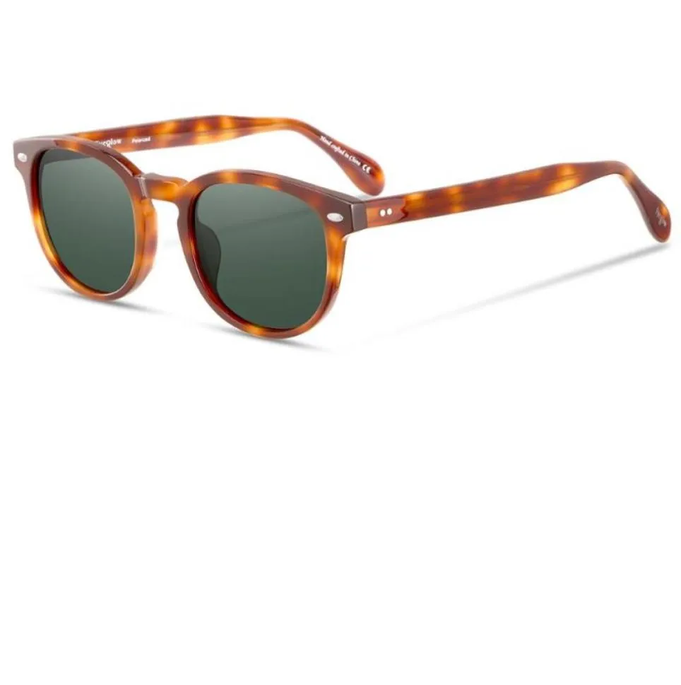 Okulowskie okulary przeciwsłoneczne Designerskie okulary przeciwsłoneczne dla kobiet okrągły spolaryzowany obiektyw materiał octanu 8571073