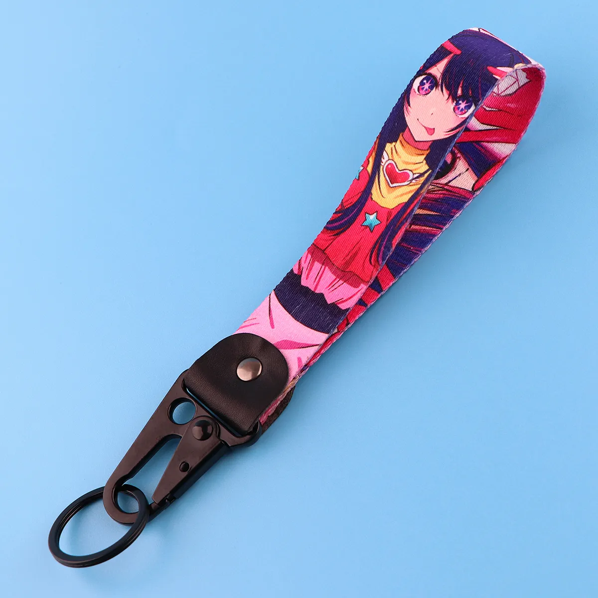 Japanese Anime Lanyard Keychain, 2024 Short Cosplay Keyring, Cute
