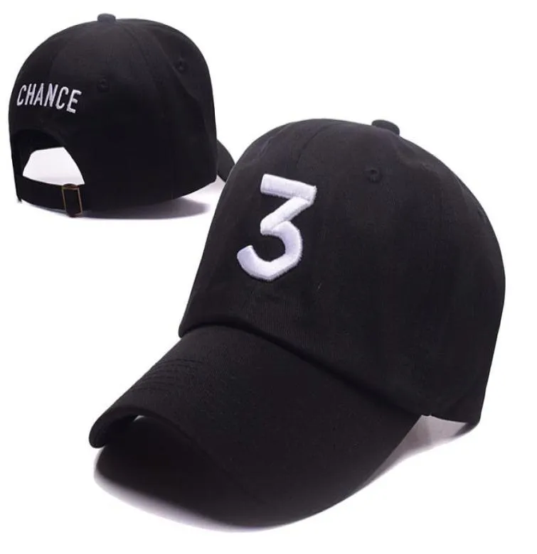 Khaki nero popolare Chance The Rapper 3 Dad Hat Letter Recamitball Cap Baseball Cap Hip Hop Streetwear Frogna Snapback Hat Daddy Hat Bone9974675