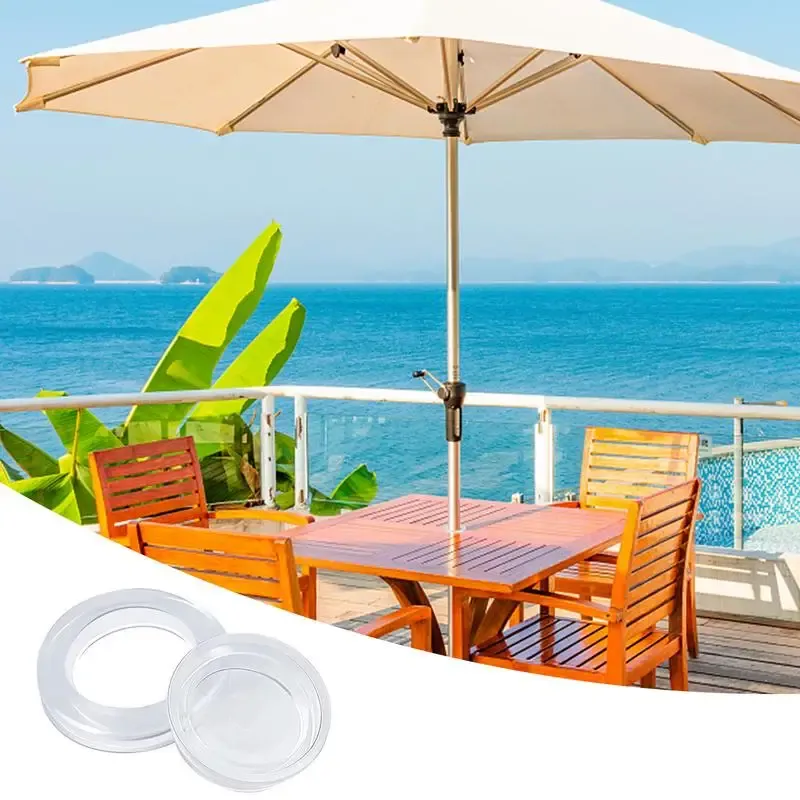 3 in patio umbrella table ring Pack Hole Ring, Umbrella Cone Wedge Plug, Black designed for 2.3in to 2.5in table holes and up to 1.9in umbrella poles Hole ring set Patio Umbrella