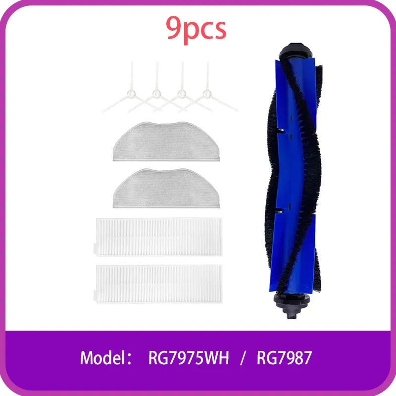 Kit Accessoires Aspirateur Rowenta X-plorer Series 95 - Filtres, Brosses, Serpillères - Compatible RG7975WH RG7987
