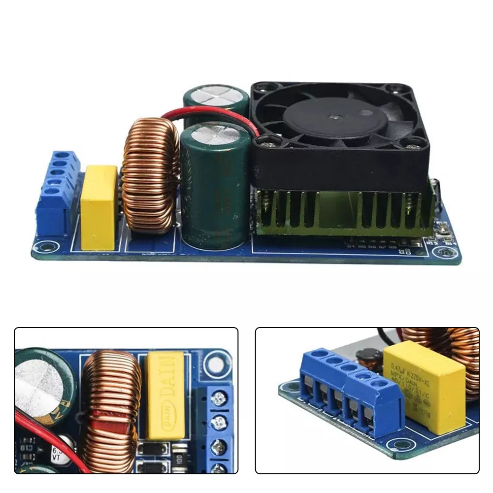 Carte Amplificateur Numérique Mono Canal IRS2092S 500W - Classe D HIFI - Avec Ventilateur - Neuf