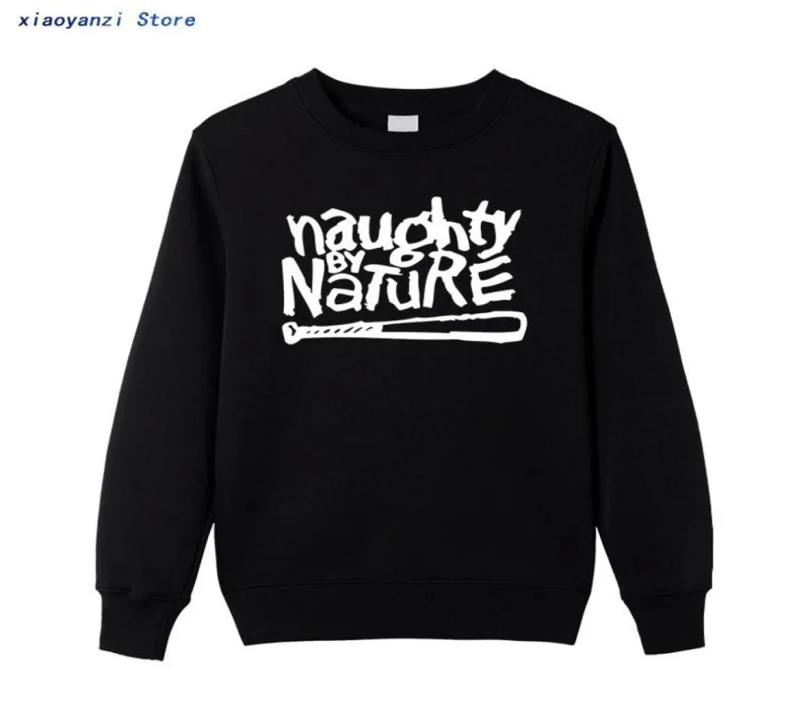 Men039sパーカースウェットシャツNaughty by Nature Old Old School Hip Hop Rap SkateBoardinger Music Band 90S Boy Girl Black Cotton Men1502544