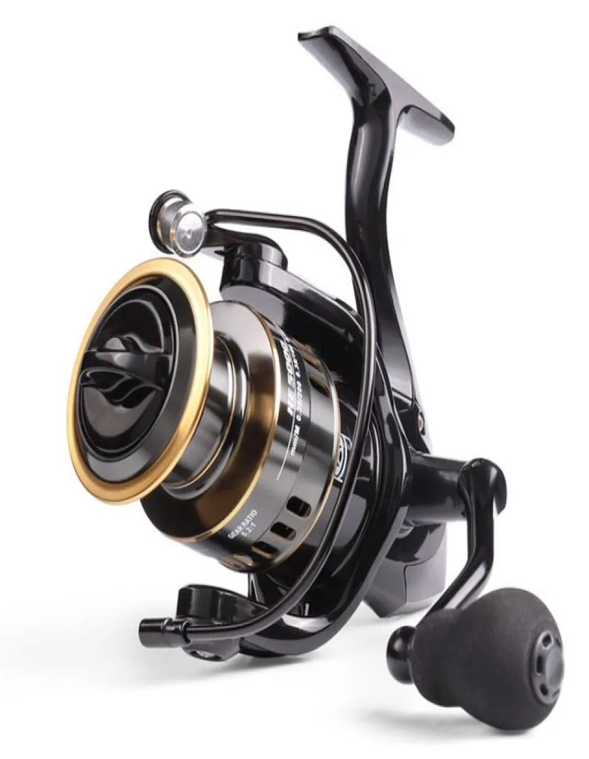 Fishing Reel HE7000 Max Drag 10 kg 521 bobina metallica ad alta velocità Fuga per acqua salata bobina carpa Invia linee1272891