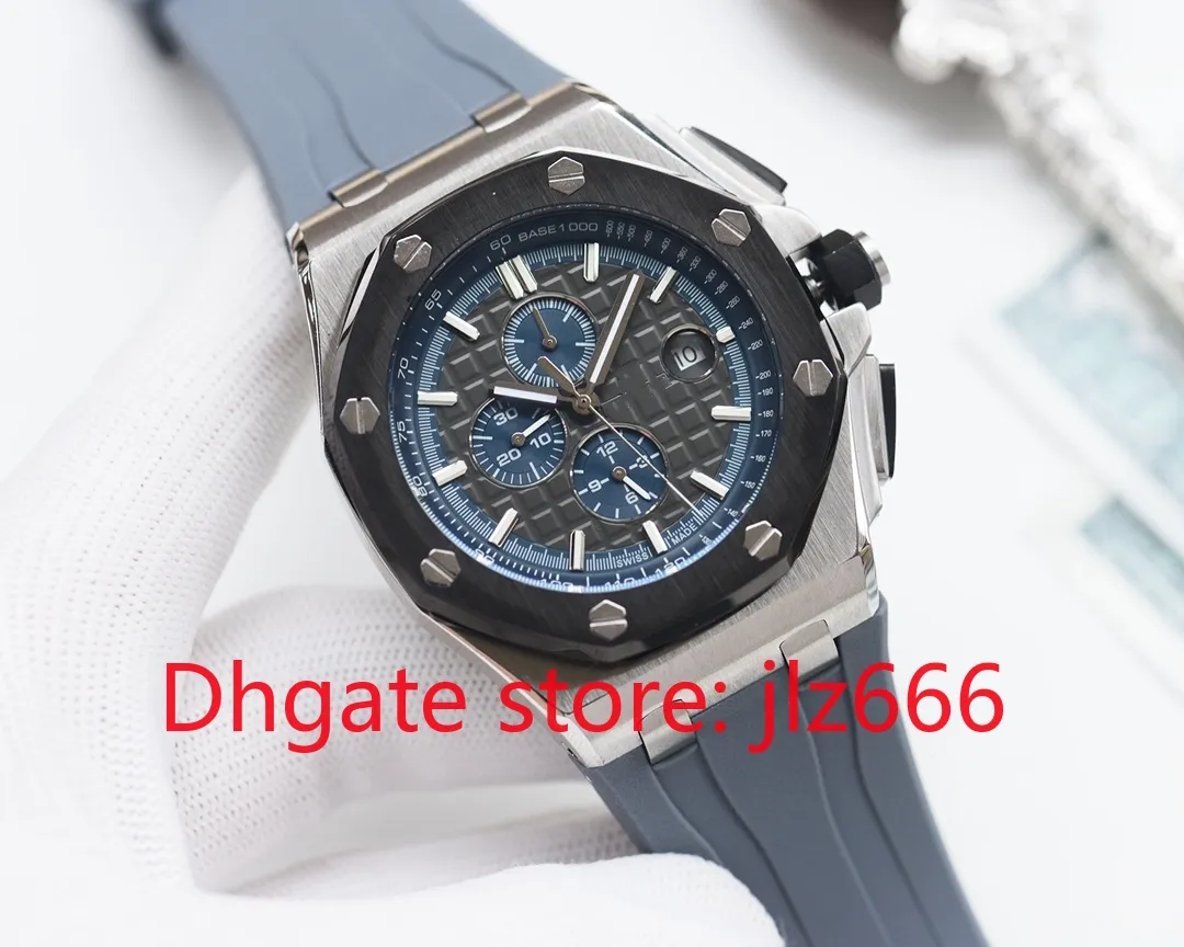 Men's Watch Designer Watch High Quality Fully Automatic Mechanical Movement Sapphire Mirror Glow dial Rubber strap jj