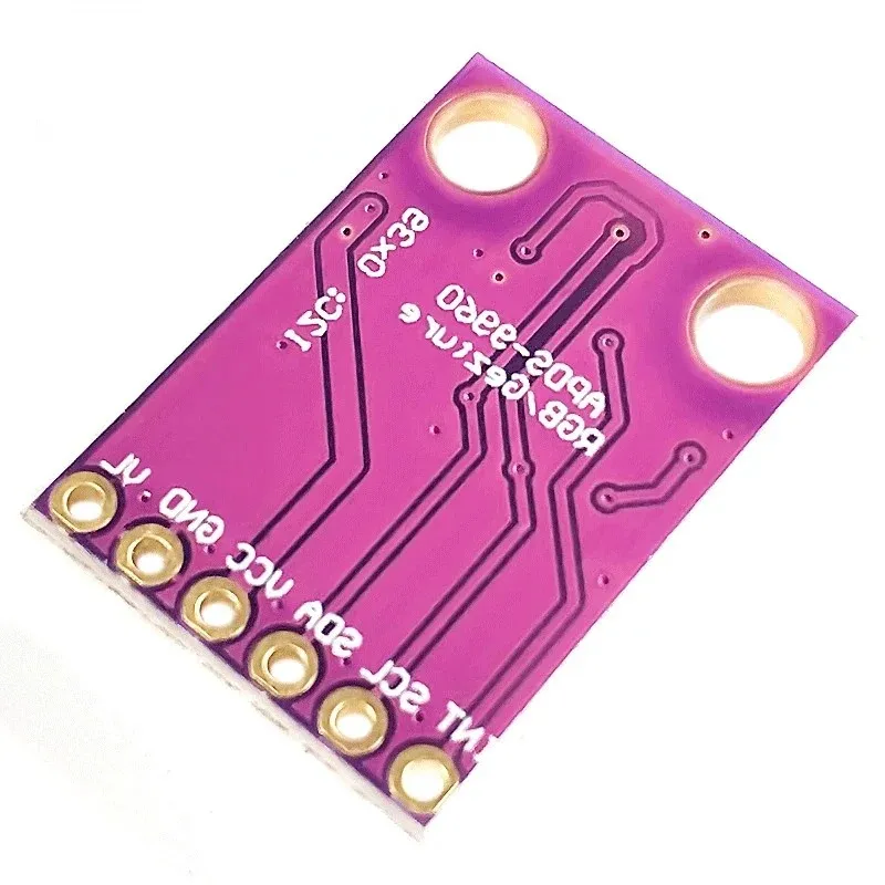 NOUVEAU 2024 1 PCS DIY MALL RVB GESTURE CAPNEUR APDS-9960 ADPS 9960 pour l'interface Arduino I2C 3.3V Détectoin Proximité de détection Couleur UV Filtre