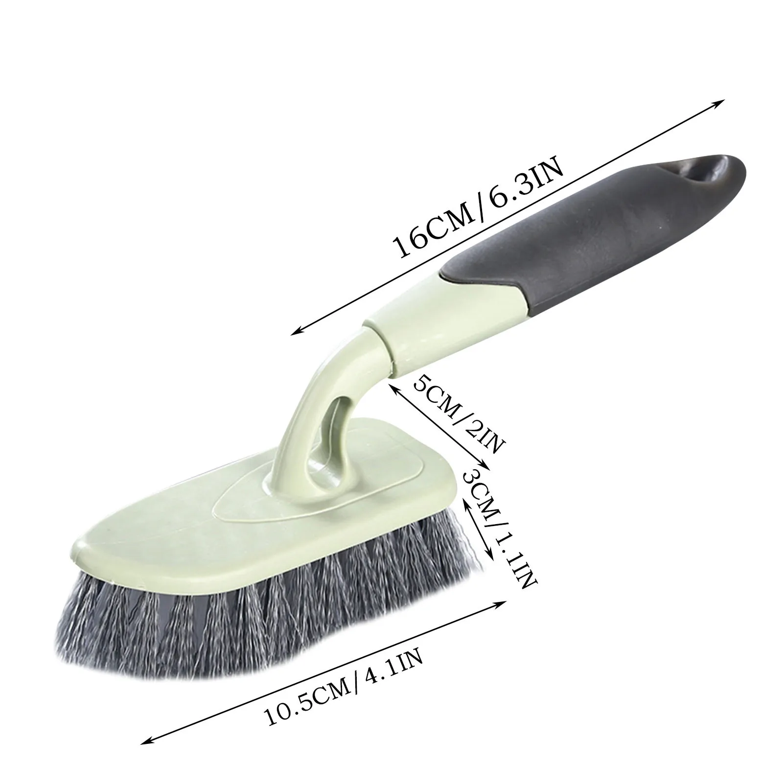 Poignée de toilette à manche de toilette Brosse de nettoyage de nettoyage brosse à poils durs pour pavillon de douche de salle de bain pour puits de douche