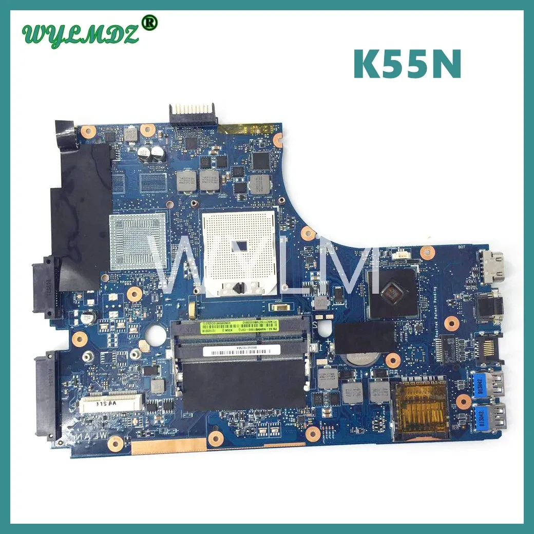 Moederbord K55N laptop moederbord voor ASUS K55N K55DE A55D K55DR NOOTBUIK MACHTBOARD DDR3 100% VOLLEDIGE TESTED OK