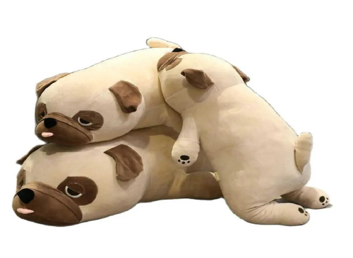 Pug Dog Plush Toy Brinquedo de pelúcia Shar Pei Pluushies Doll Dog de cachorro Plexh Toy Pillow Kids Toys Presente de aniversário para namorada Q076585025