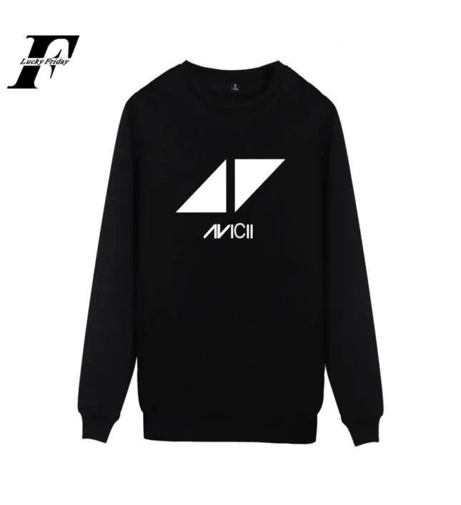 DJ Avicii Streetwear Hoodies Oneck Men Pint Capless Sweetshirt 2017 Men masculino Capuz para homens roupas PLUSTE 302Q4589400