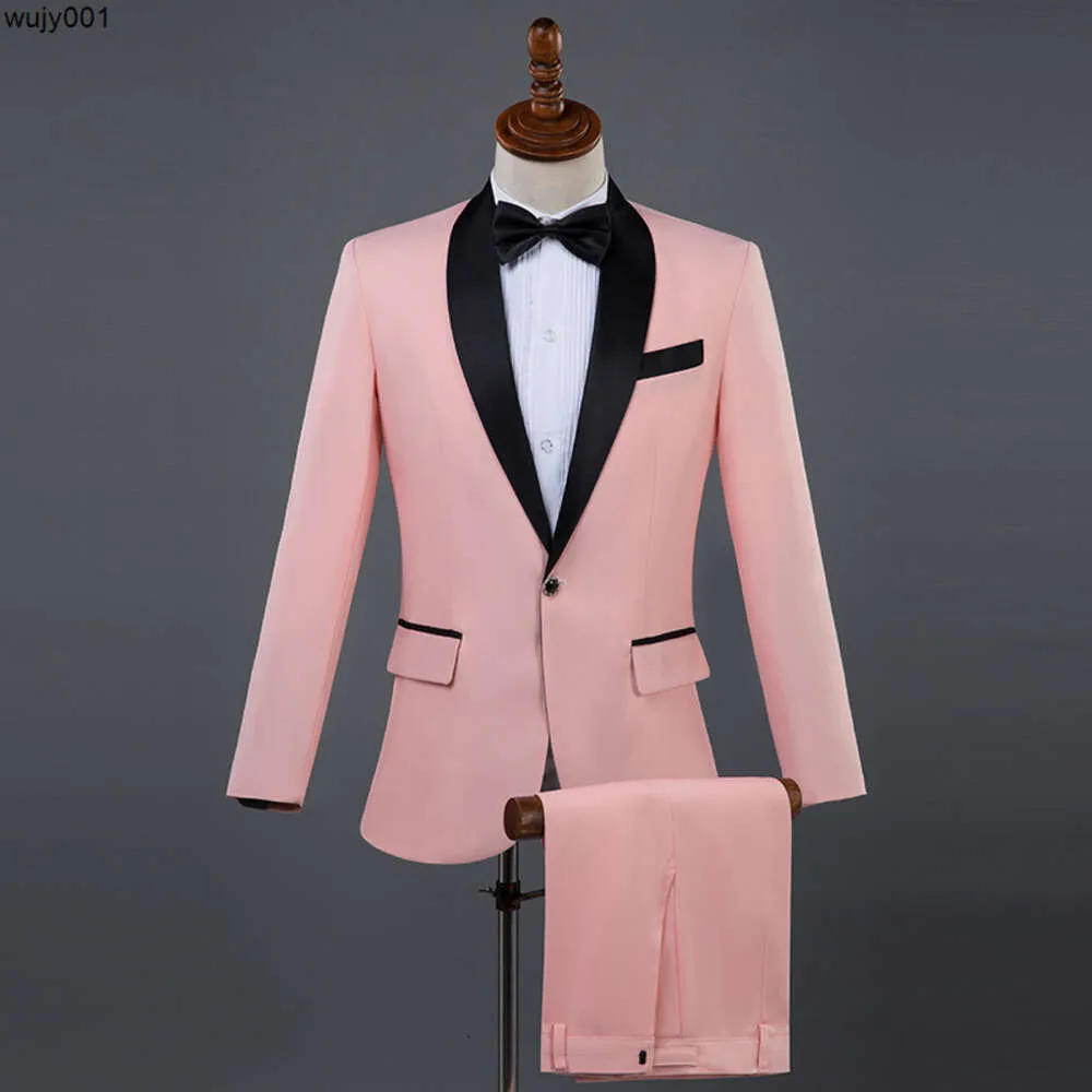 Różowe męskie spersonalizowane modne zestaw kombinezonu emcee