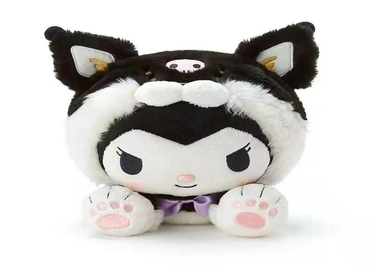 28cm 3Color Plush Toy Shiba Inu förvandlas till en kanelhund kuromi dollflicka som sover med kudde31215161684