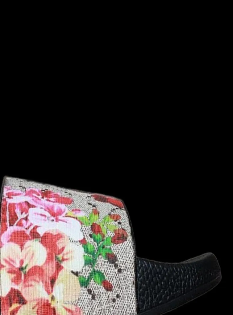Роскошные плоские сандалии многоцветные тапочки классические узоры и цвета