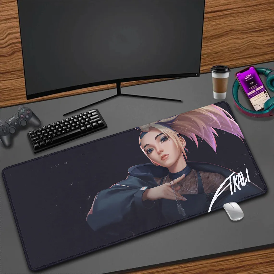 Gamer Mouse Pads KDA Akali Speed Desk Mat For... From Ddmylucky, $28.37 ...