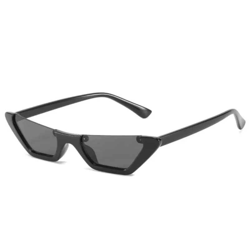 Semi -Lesmber Sunglasses для женщин Классические полумочные солнцезащитные очки дизайн бренда женские оттенки.