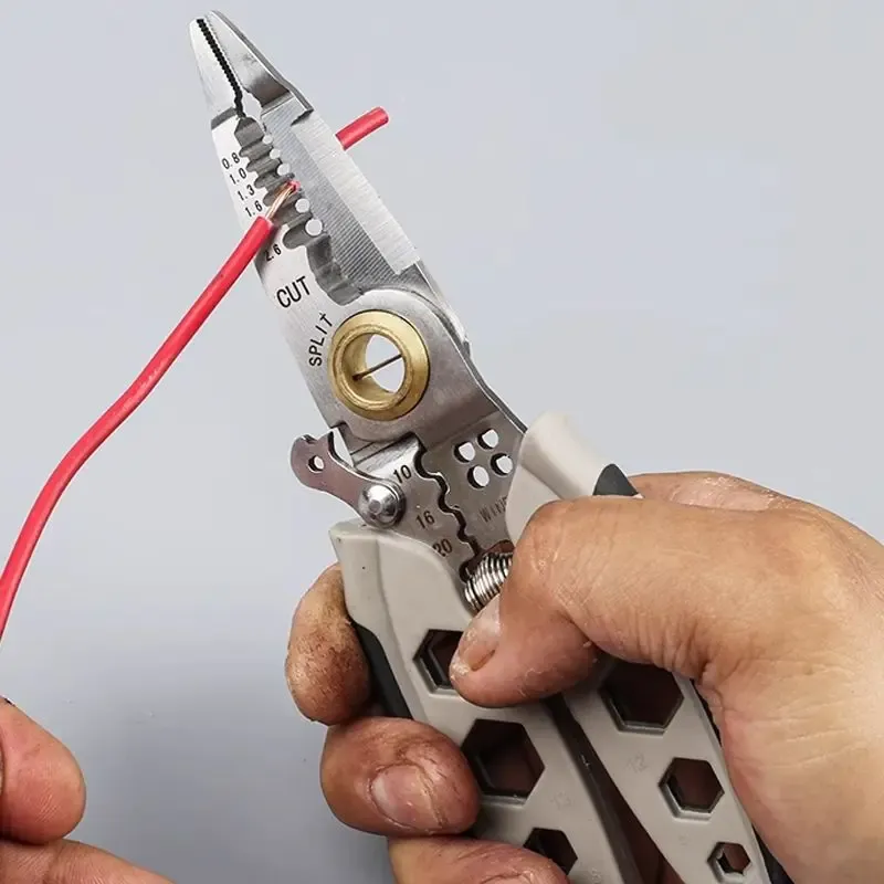 Wire Helper Foldable Wire Strippers 18-in-1 Foldable Wire Stripper/Crimper Tool ...