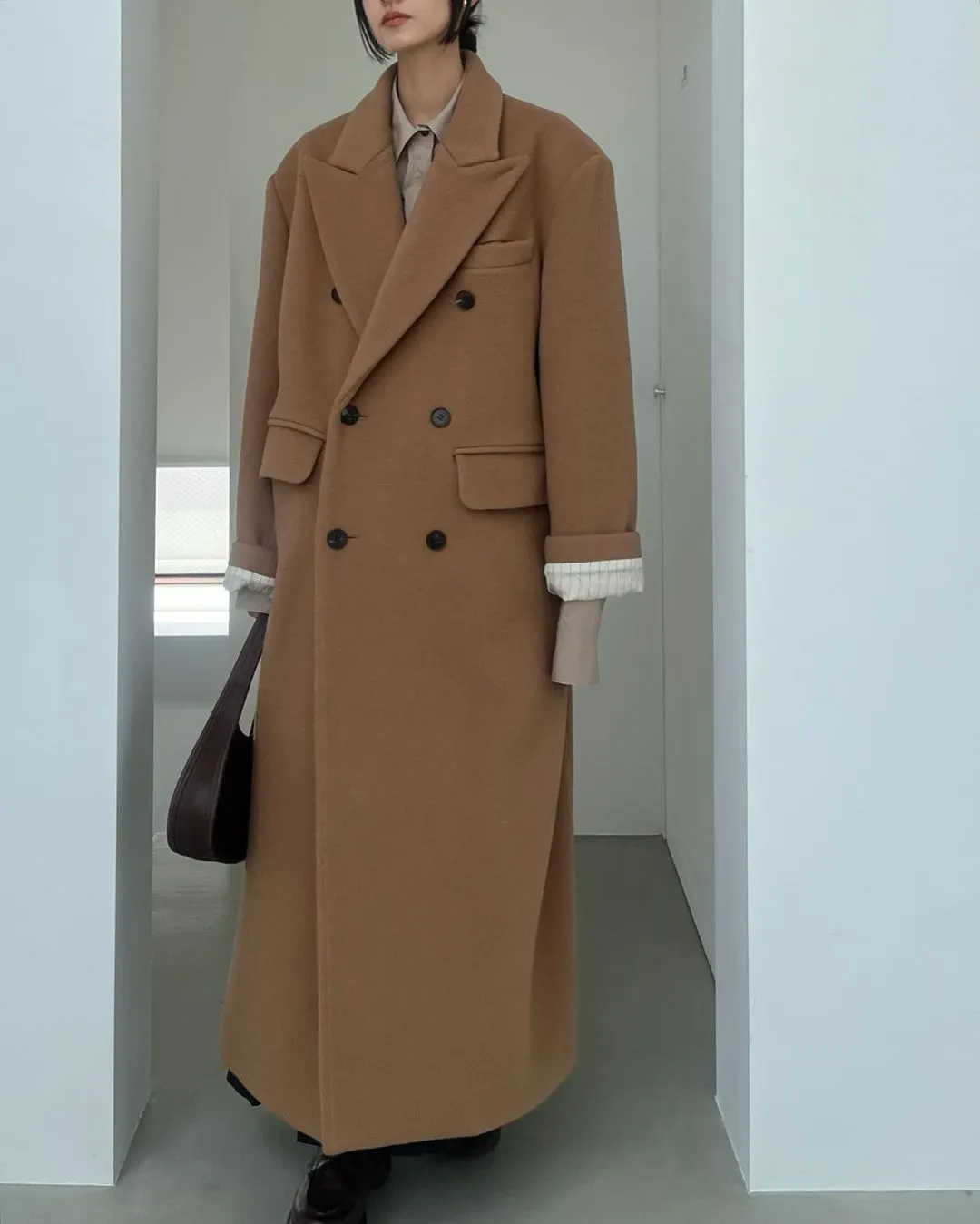 ジャケット・アウター SUNSEA BLACK DOUBLE-BREASTED COAT sublations202411213395_resize.