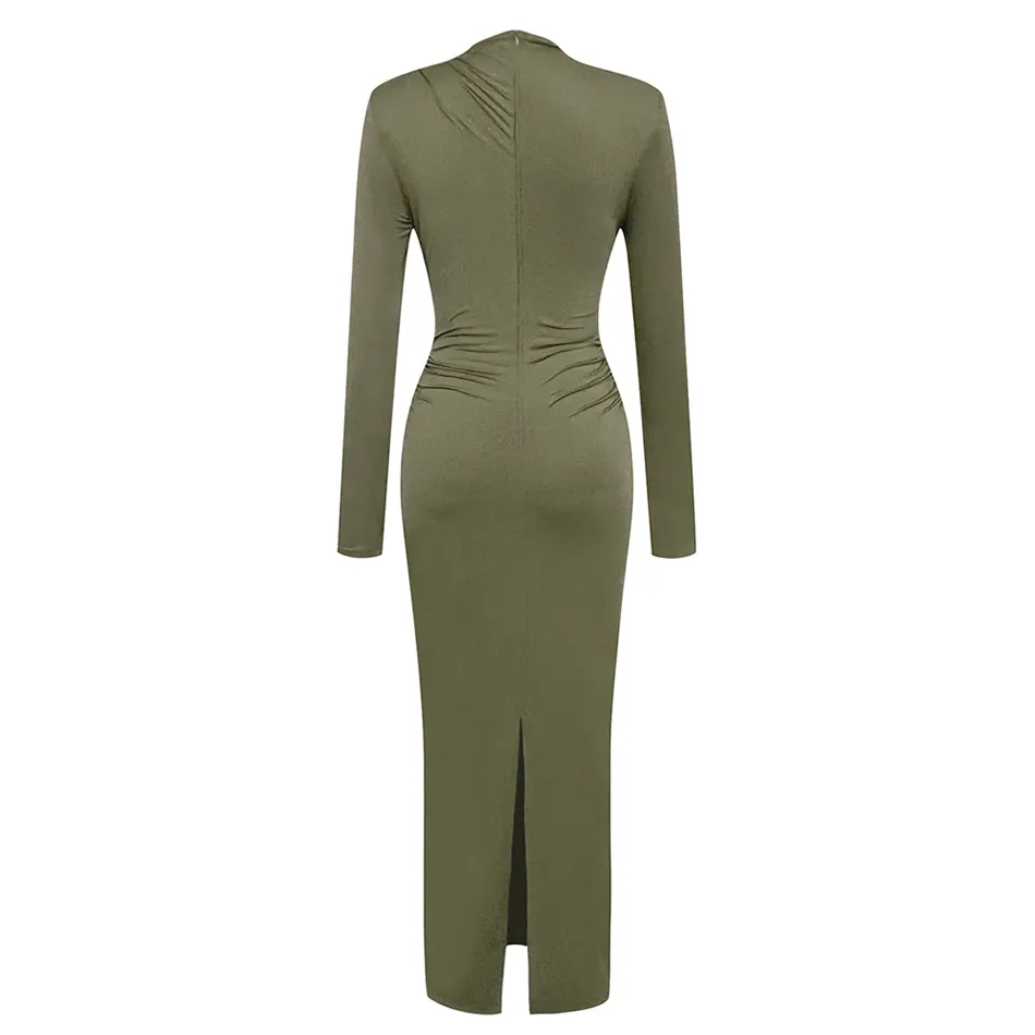 men's performance stretch modern-fit dress pants Ivy Fitted Midi Dress in Black main image 0