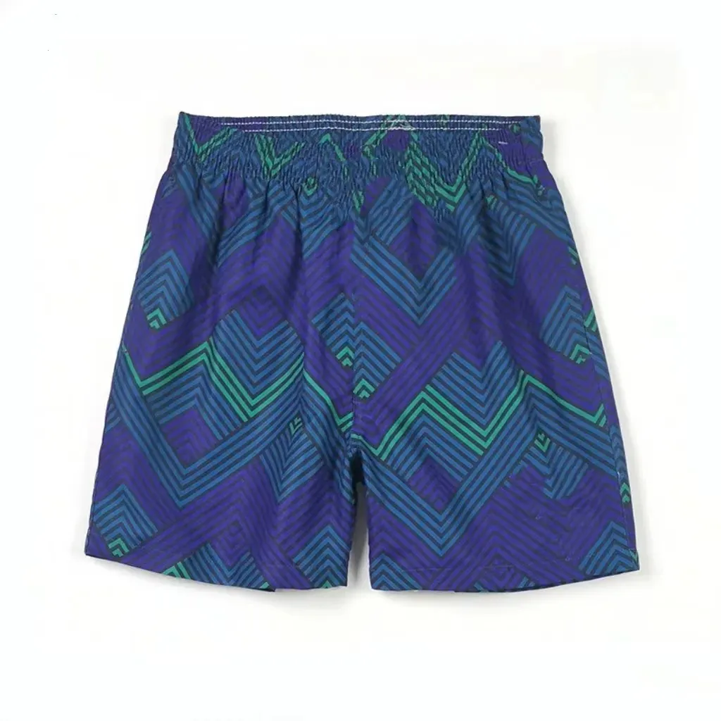 Été High Street Hommes shorts Sport Cordon Droit Taille Élastique Shorts De Plage Vêtements Pour Hommes_voghion.com