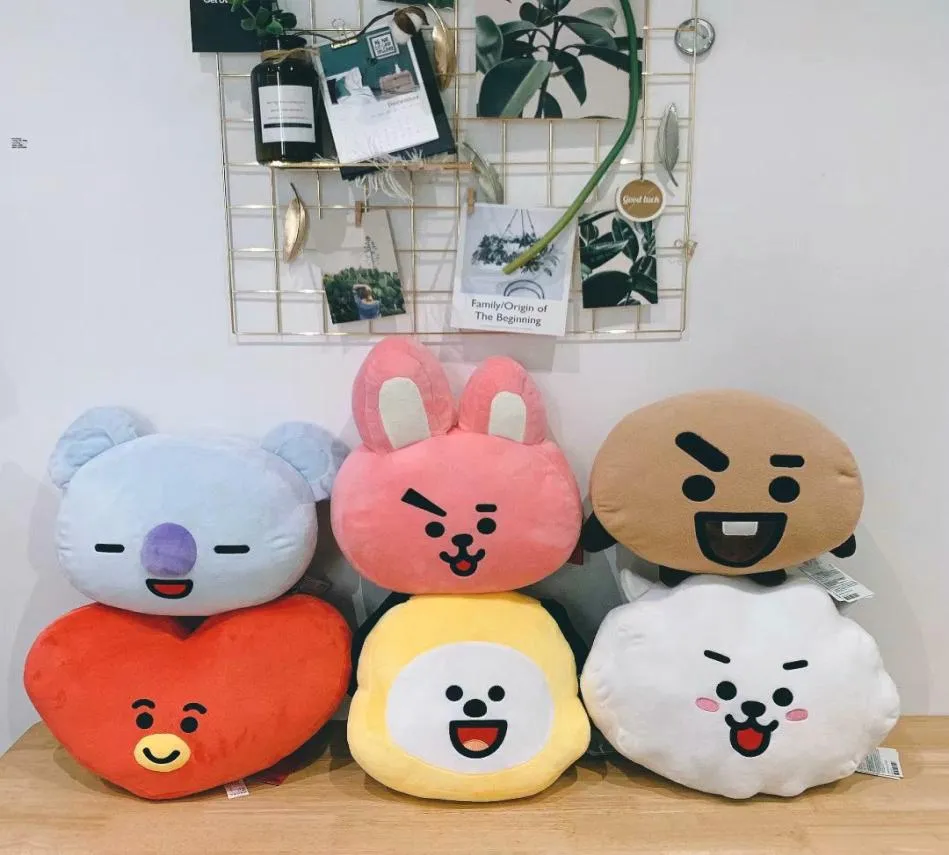 Bangtan Boys Plush Pillow Korean K Pillow Koya Tata Cooky Chimmy Korea Idol BT21 Pillow Cushion Gift for Fans5805238