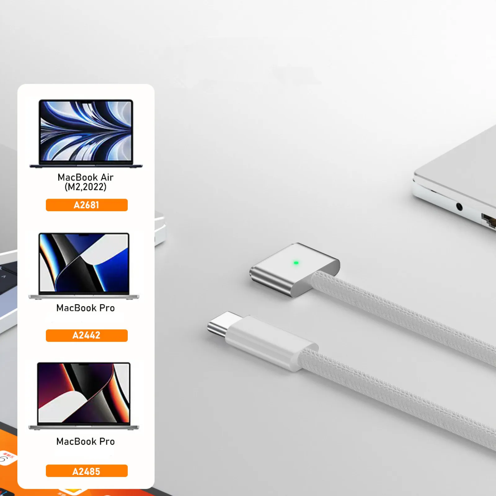 MacBookアクセサリー 140W USB-C Adapter USB-C MagSafe 3 Cable Amazon.com: mcdodo 140W USB-C to Magsafe 3 Adapter with Lanyard