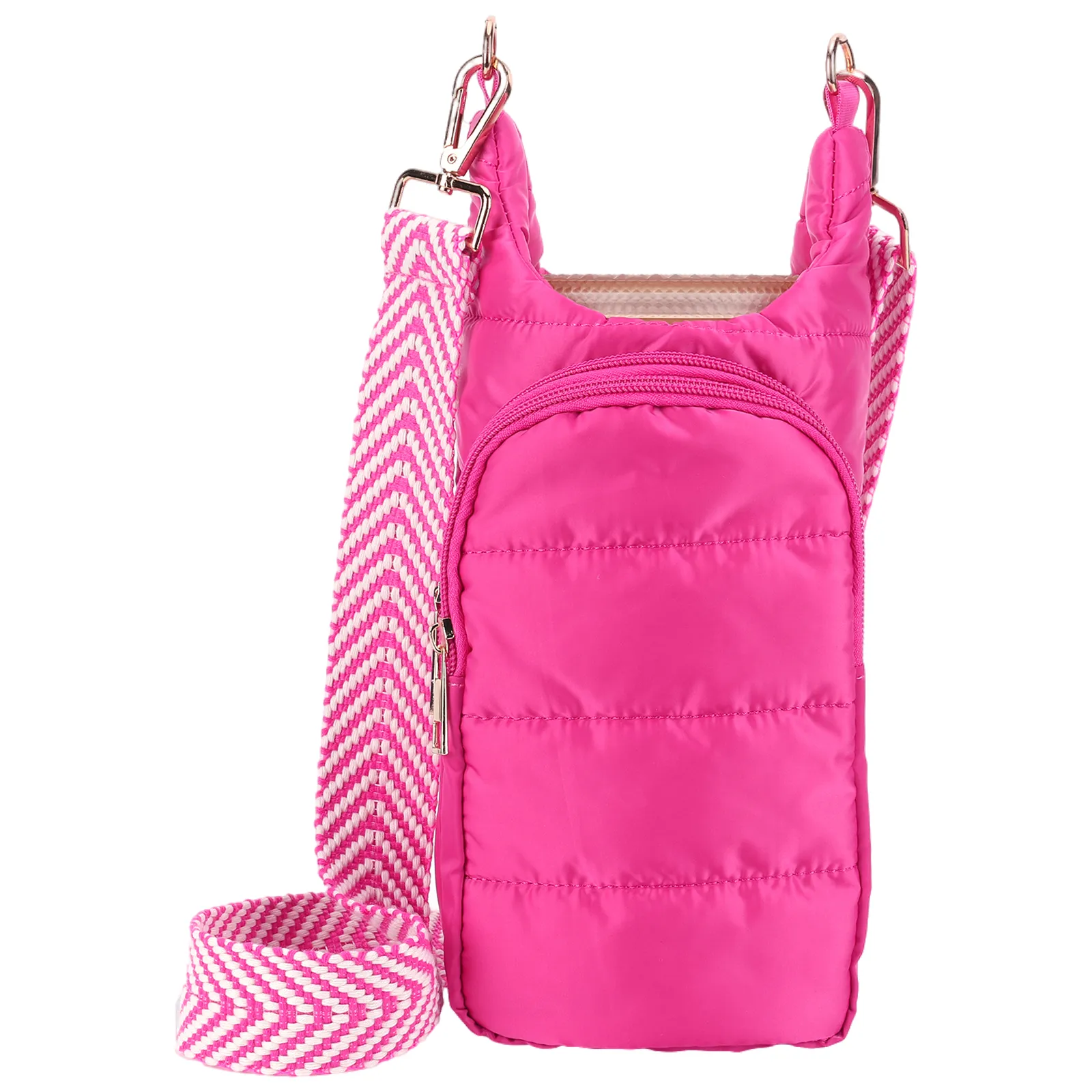 Sac Banane À Bandoulière Pour Homme Et Femme - Motif Floral Rose - Avec