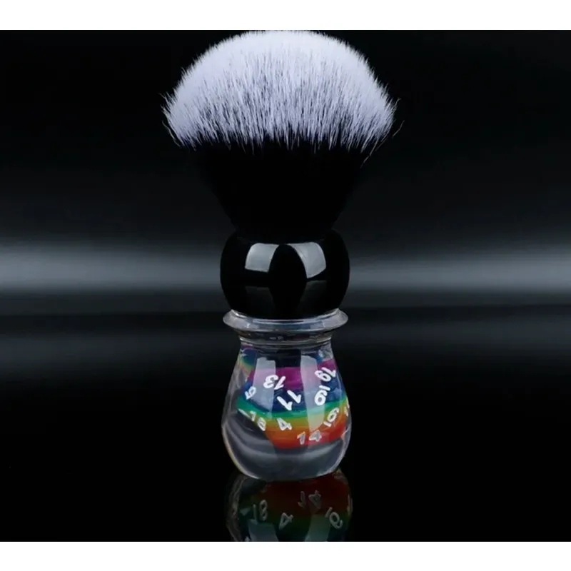 Men's shaving cream foam beard cleaning brush barber shop resin nylon soft hair brush shaving brush dice