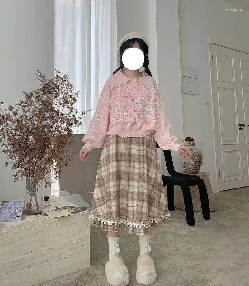 Kawaii Plaid Skirt Harajuku Style Midi Coquette Aesthetic Korean Fashion From Sigmundosa 26.65 DHgate.Com