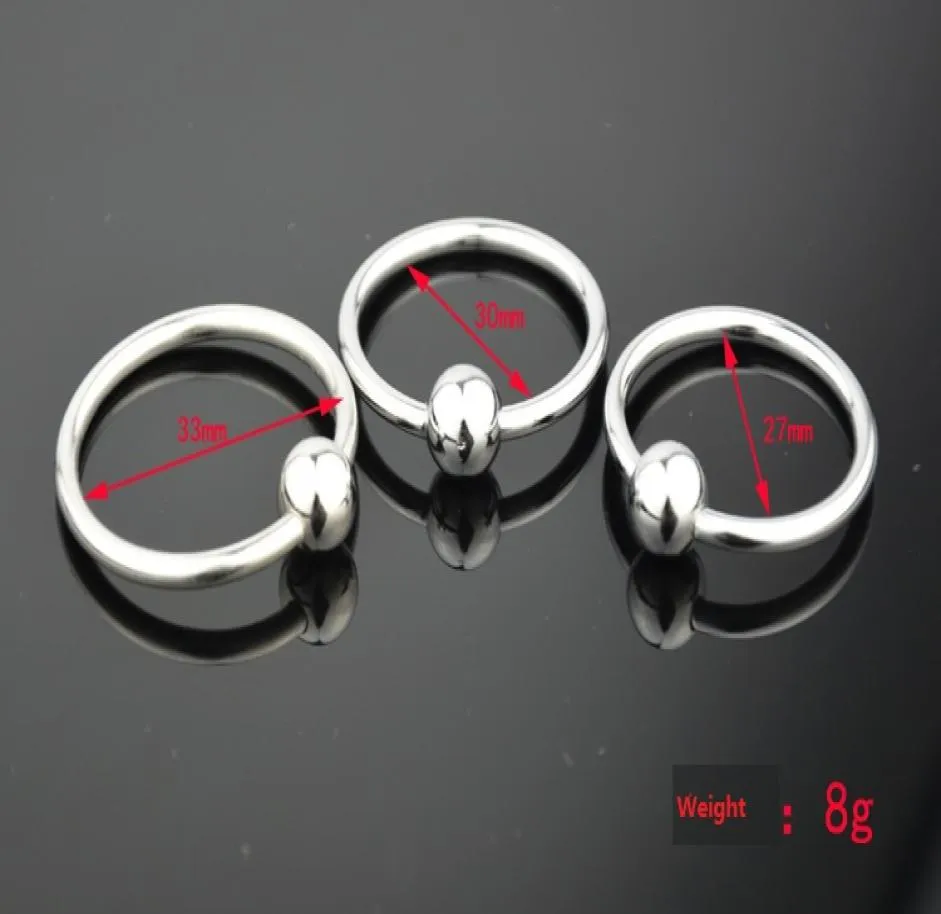 30mm stainless steel penis ring beads metal cock ring male delay ejaculation sex ring sex products for men penis sex toys1139861