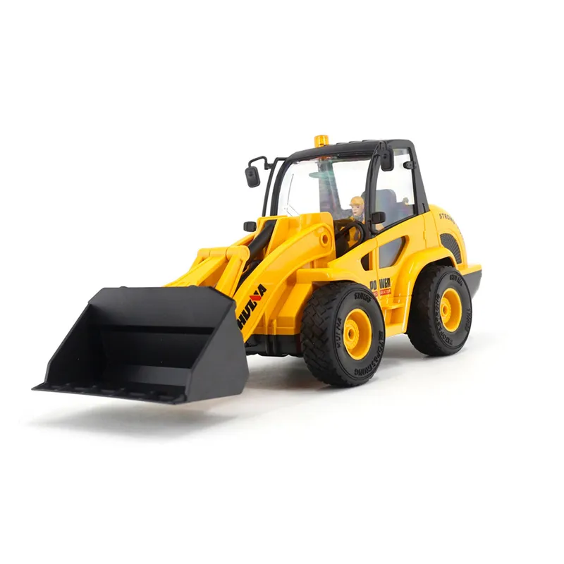 HUI NA 1518 Simulates 1: 24 Nine-channel RC Bulldozer With Long Battery Life Car With Lighting And Sound Effects Children's Toys