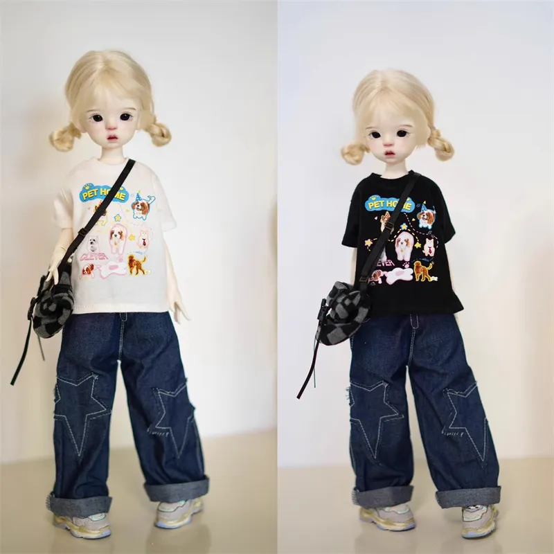 BJD Doll Clothes Set - T-shirt, Pants, Skirt for 1/4, 1/5, 1/6 MSD, MDD, YOSD Dolls (2024) BJD Doll Clothes Set - T-shirt, Pants, Skirt for 1/4, 1/5, 1/6 MSD, MDD, YOSD Dolls (2024)