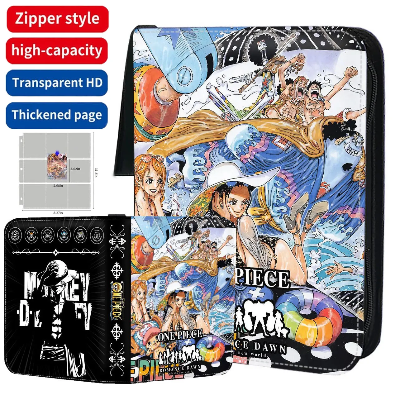 One Piece Cards Binder Holder with Zipper Double-Sided Pockets for 400 or 900 Trading Cards from Dhgate Bookmark - price 29.97 One Piece Cards Binder Holder with Zipper Double-Sided Pockets for 400 or 900 Trading Cards from Dhgate Bookmark - price 29.97