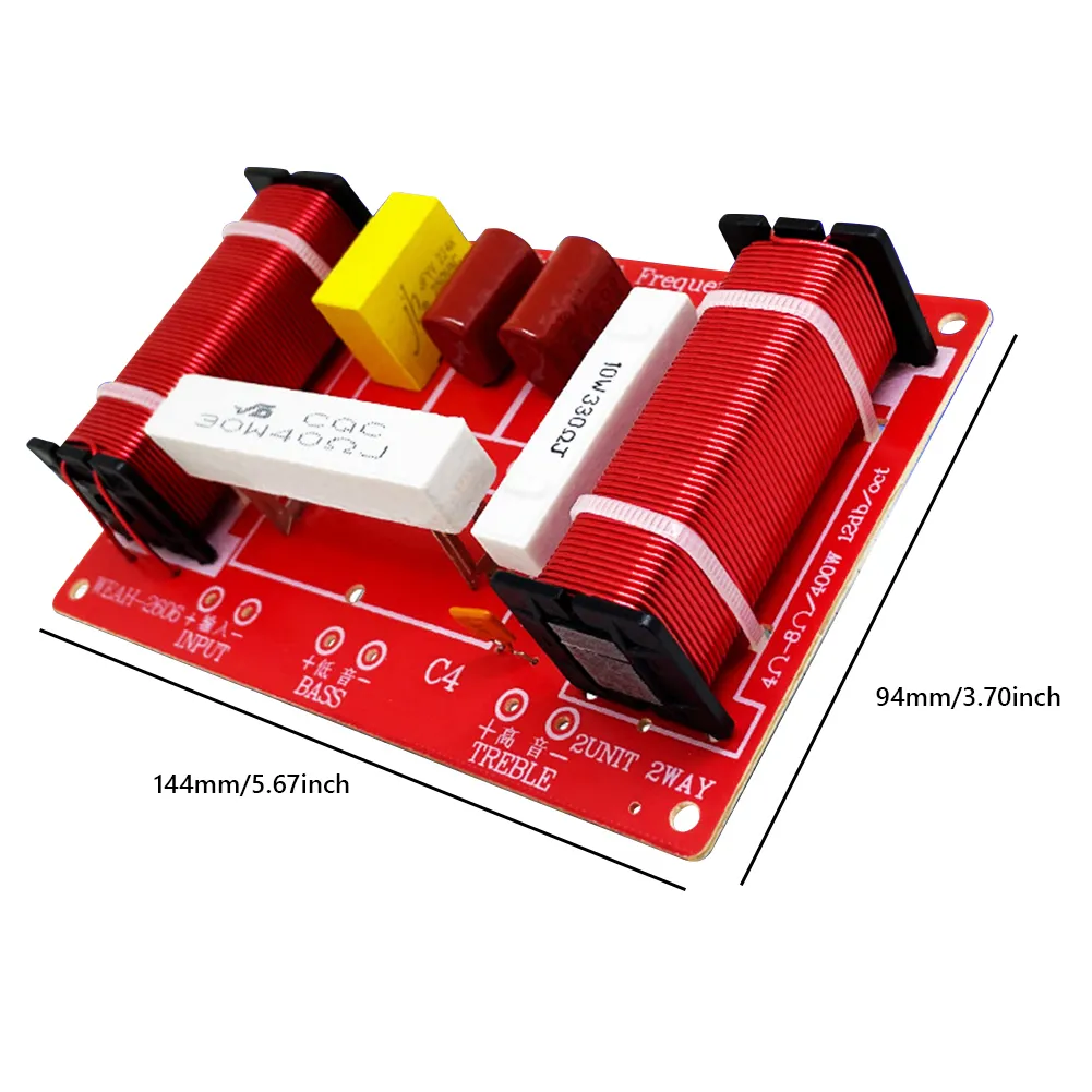 Shop 400w Speaker Crossover 2 Way High Low Ohm Frequency With Great