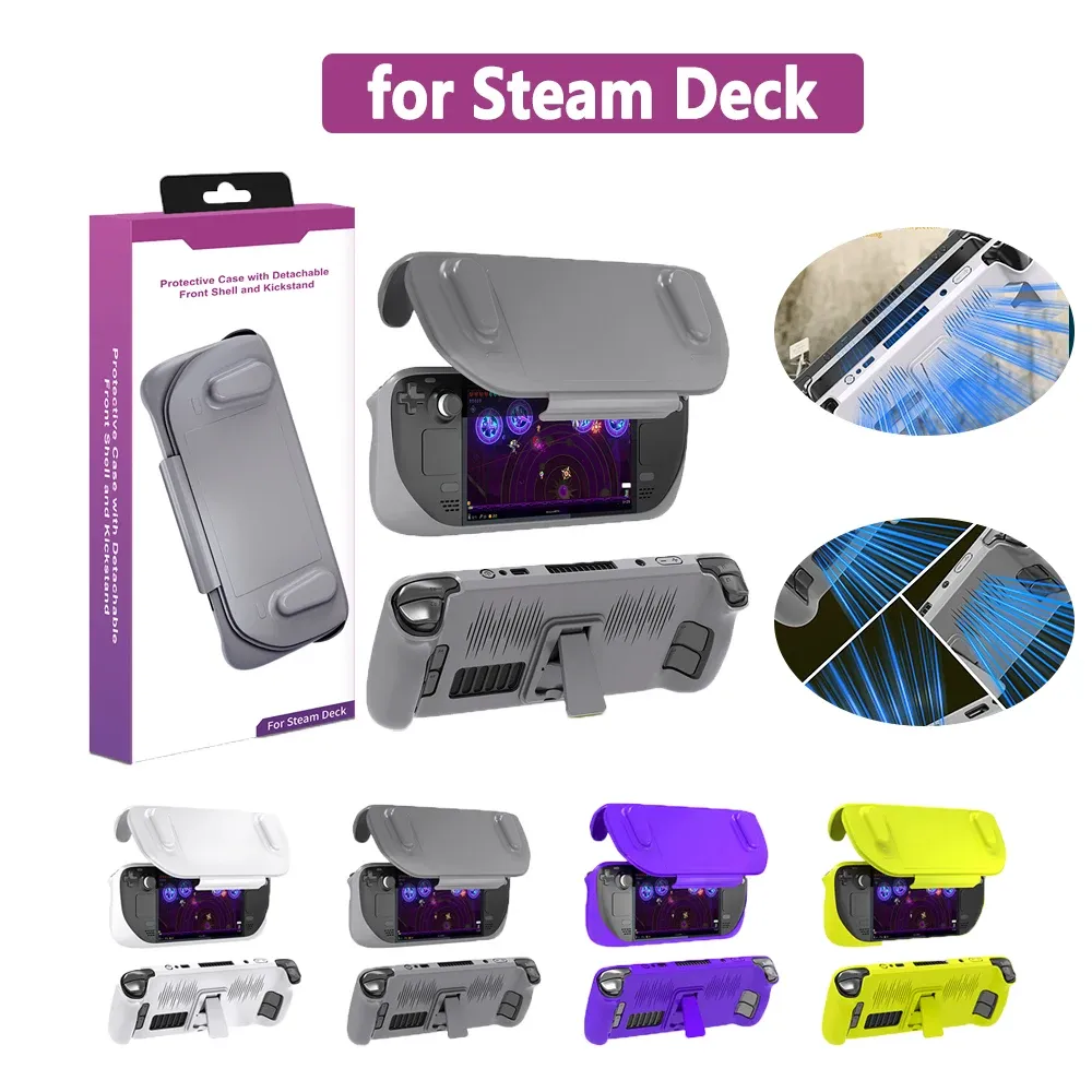 Accessories Brand New Case Cover for Steam Deck Console Removable Cover Dustproof Stand Protective Shell Game Accessories for Steam Deck