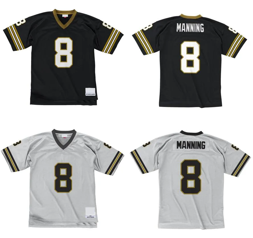 Maglie da calcio cucite 8 Archie Manning 1979 Mesh Legacy Retro Classics Retro Classics Men Women Youth Youth S-6XL