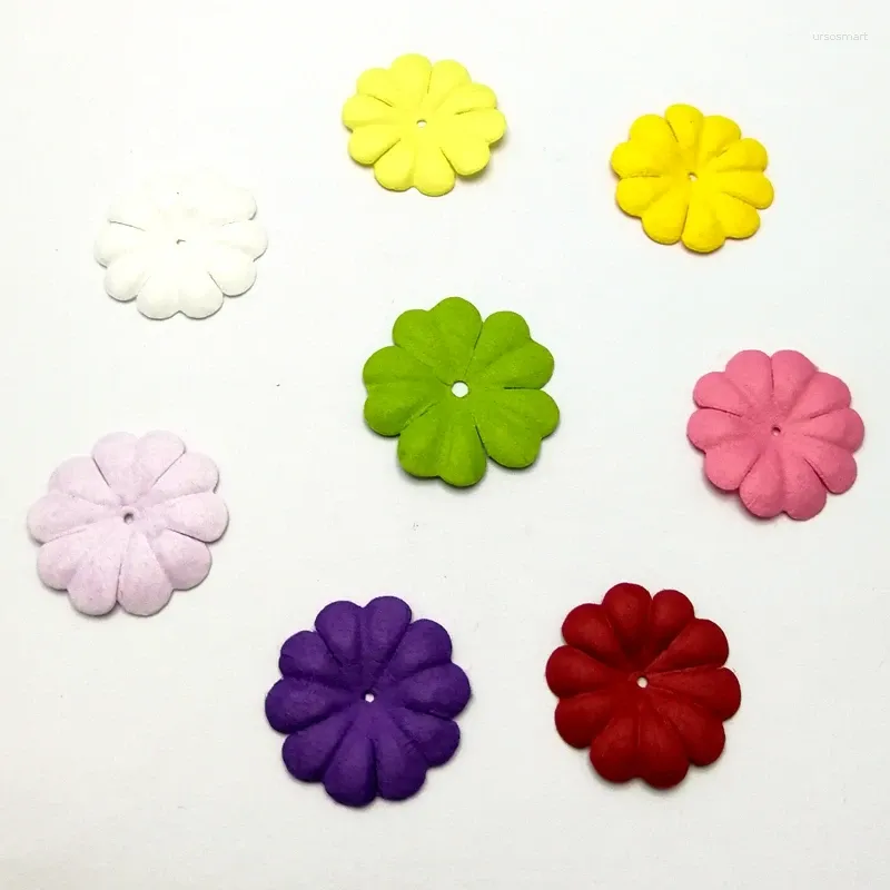 Fleurs décoratives Papier d'artisanat pour le scrapbooking Decoration Couleur mixte 80pcs / Lot