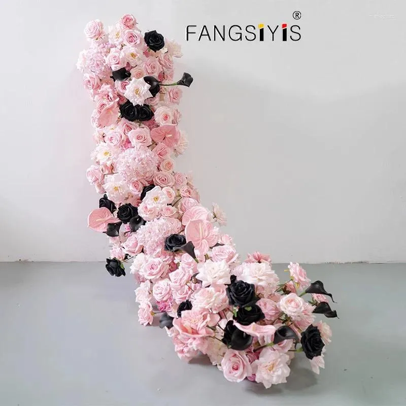 Decorative Flowers Couch Around Floor Floral Wedding Backdrop Decor Table Runner Centerpiece Flower Row Event For Sofa Window Display