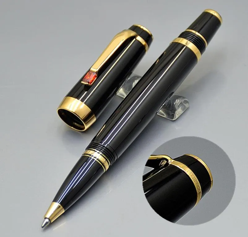 Luxury Bohemies Series Classics Black Rollerball Pen Roller Roller Ball Pens Pens Stationnery Office School Supplies avec Diamond7427910