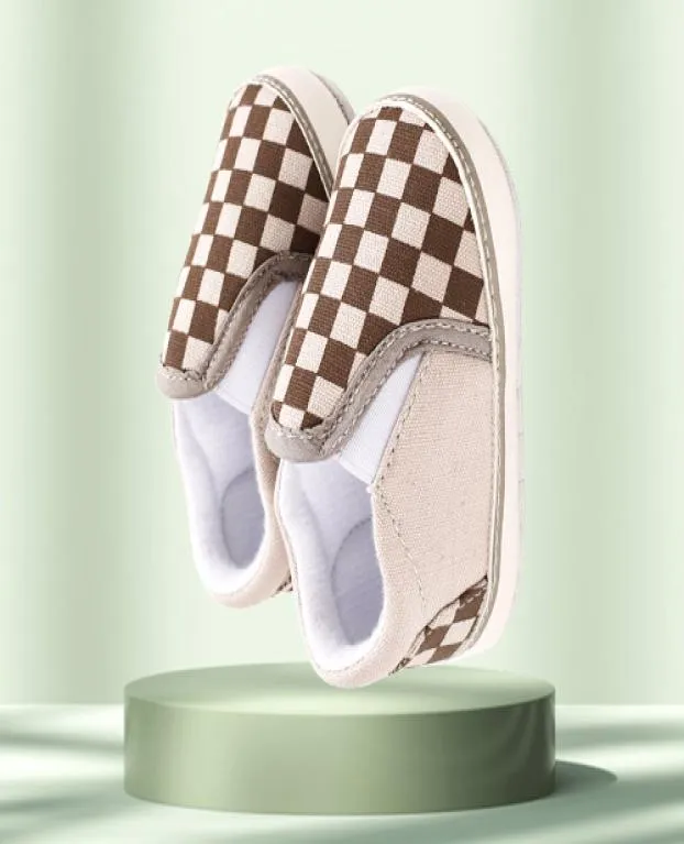 Baby Shoes Classical Checkered Toddler First Walker Newborn Baby Boy Girl Shoes Soft Sole Cotton Casual Sports Infant Crib Shoes8278171