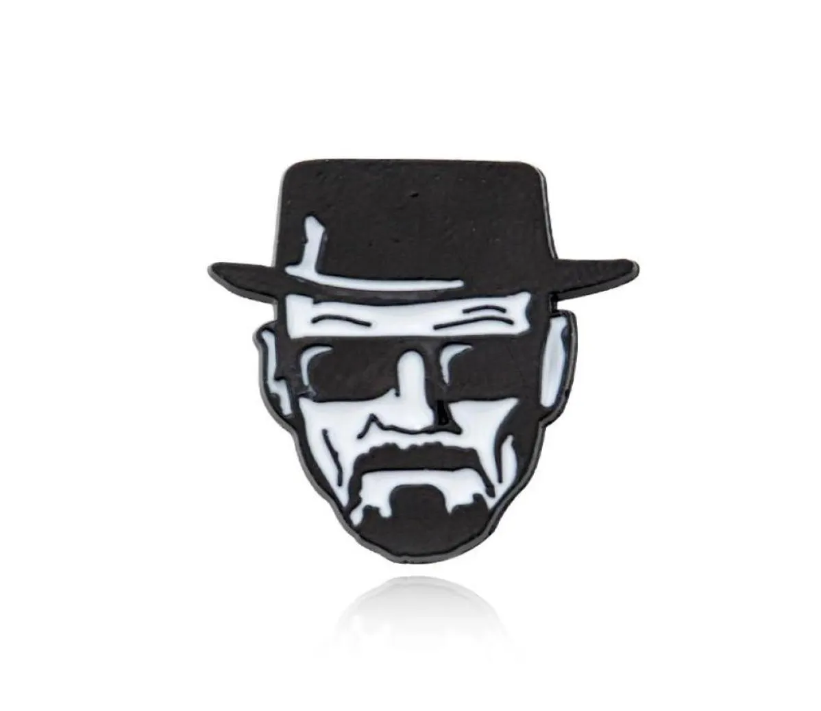 Pinos broches Breaking Bad Walter White Punk Luz de Liga de Zinco Broche Backpack Roupas Pride Medalha Chapéu de Chapé