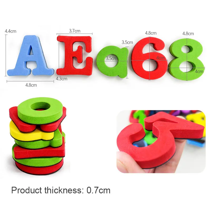 thumbnail image 2 of Ja-ru 26-Piece Magnetic Plastic Letters Set - Colorful Refrigerator ABCs For Kids 2 of 3