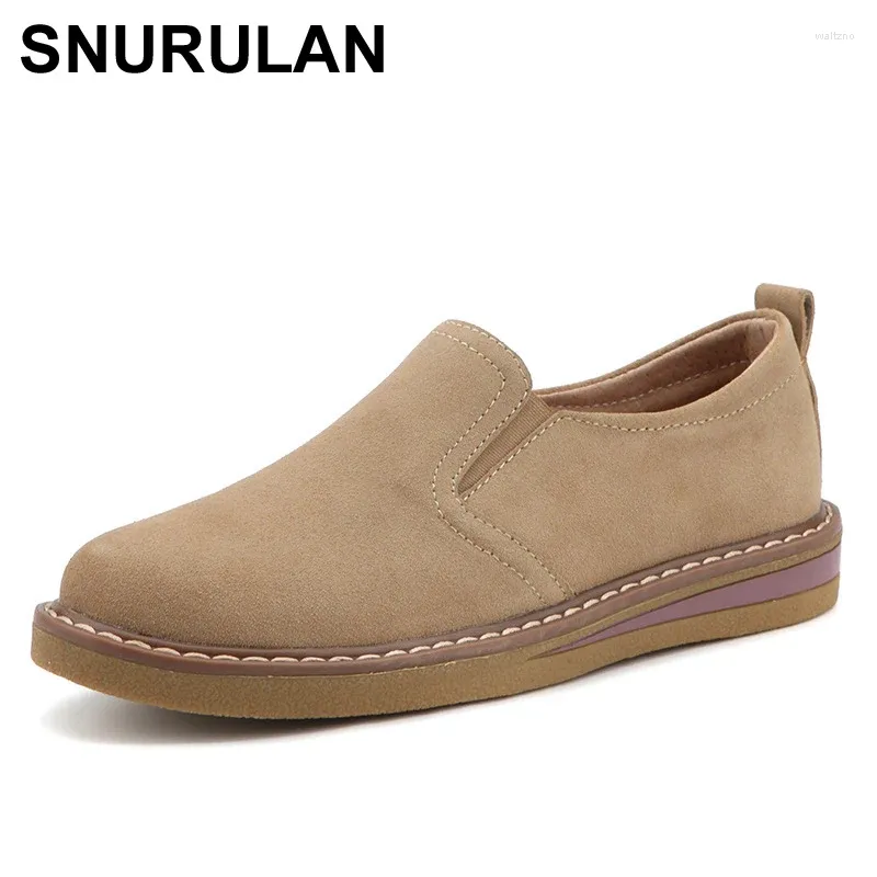 Chaussures décontractées Snurulan 2024 Automne Femmes Flats Slip on Mandin