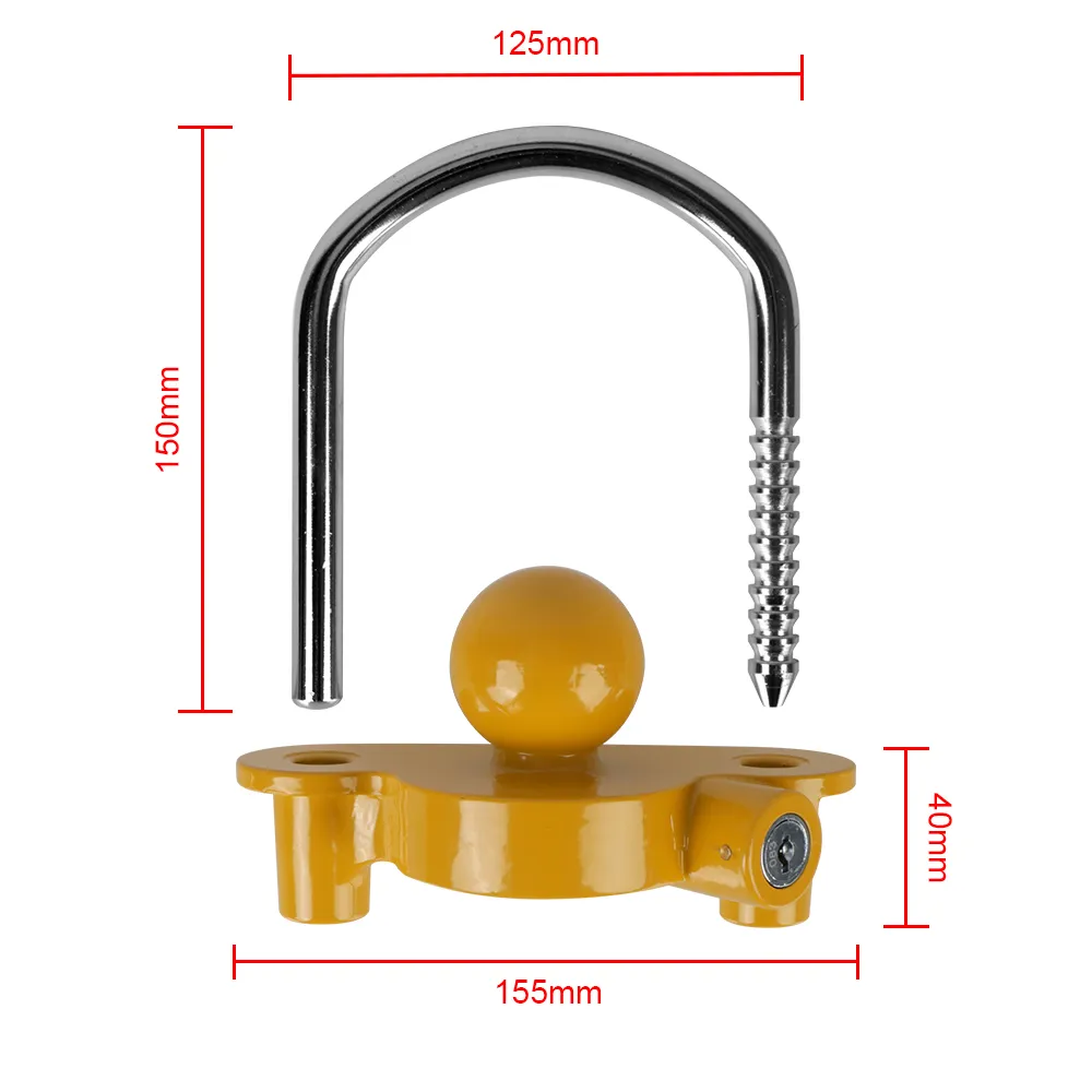 Funmit Trailer Hitch Lock Set – Includes Universal Ball Lock, Hitch Pin Locks, Coupler Lock | All Use 2 Keys - View #6